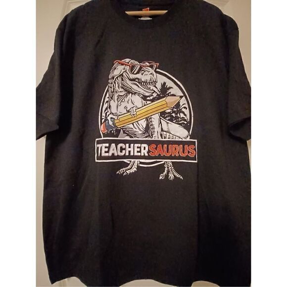 Teachersaurus Rex Men's T-shirt size XL - Picture 1 of 2